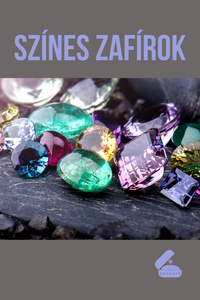 színes zafírok